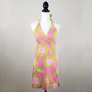 Vintage 90's Lilly Pulitzer Backless Halter Dress